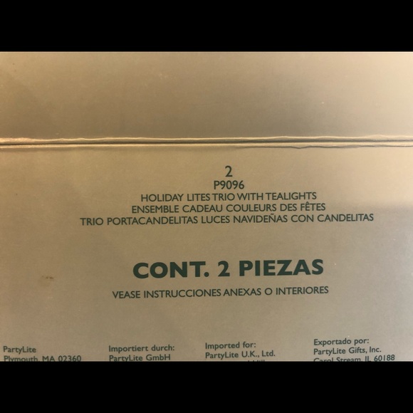 Partylite Holiday Lites Trip with tea lights - Picture 4 of 4